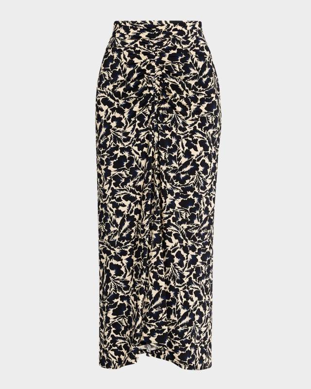 Aurelie Printed Midi Skirt